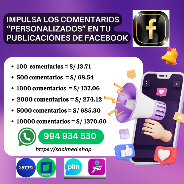 Comentarios personalizados para Facebook